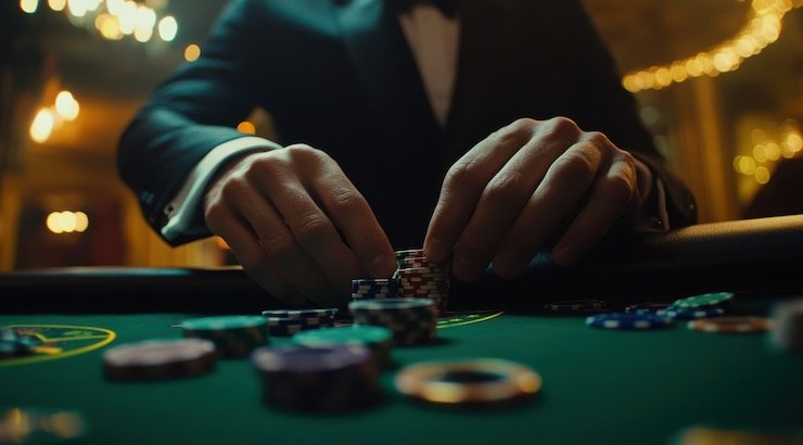 Antarmuka Speed Blackjack akun5000 dengan opsi Hit, Stand, Double Down, dan Split